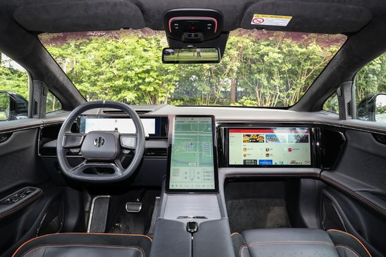Modèle HiPhi X Pure Electric Car 2024 6 sièges véhicule SUV phare Vitesse maximale 200 km/h